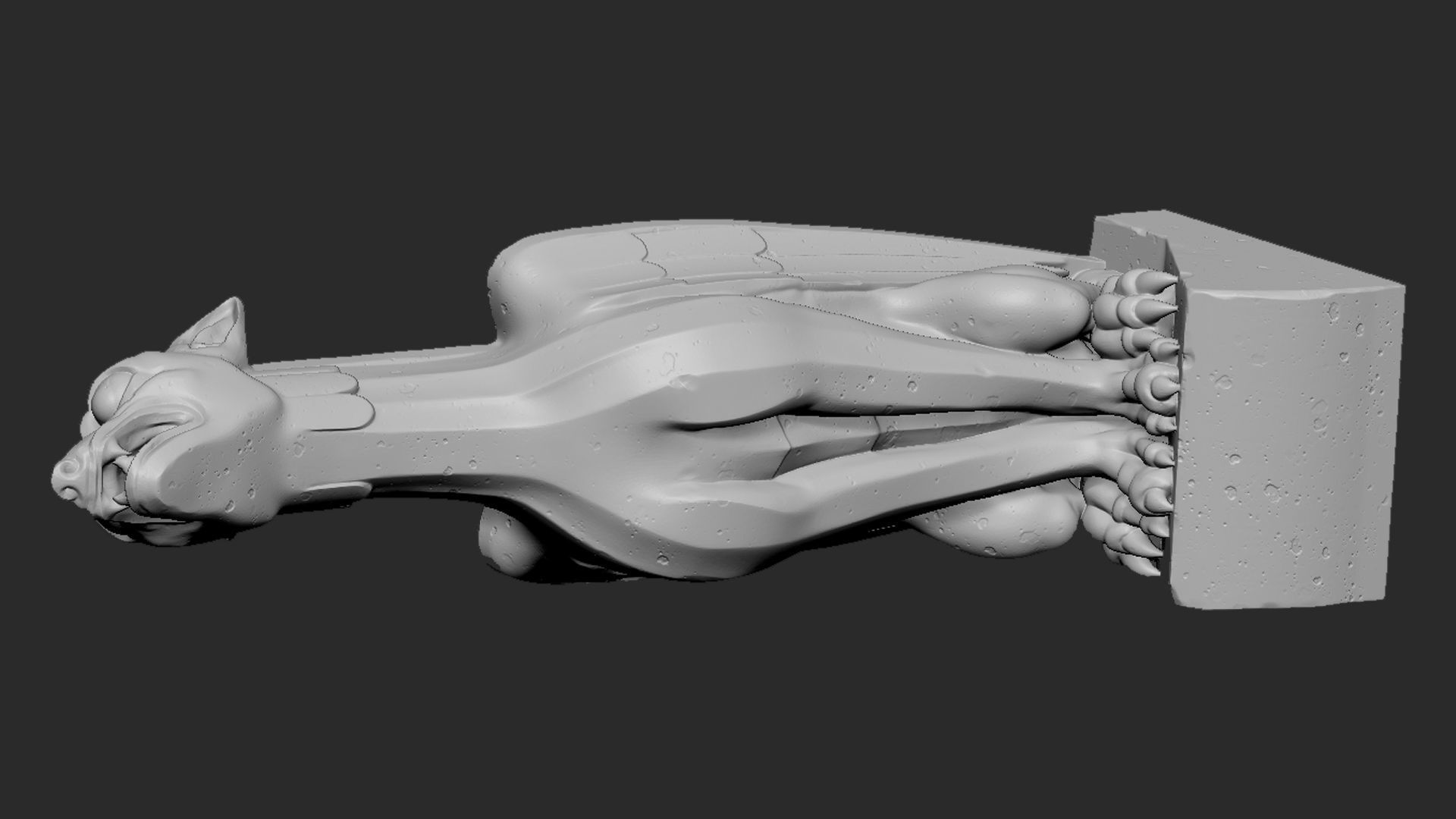 Gargoyle08 3D print model_14