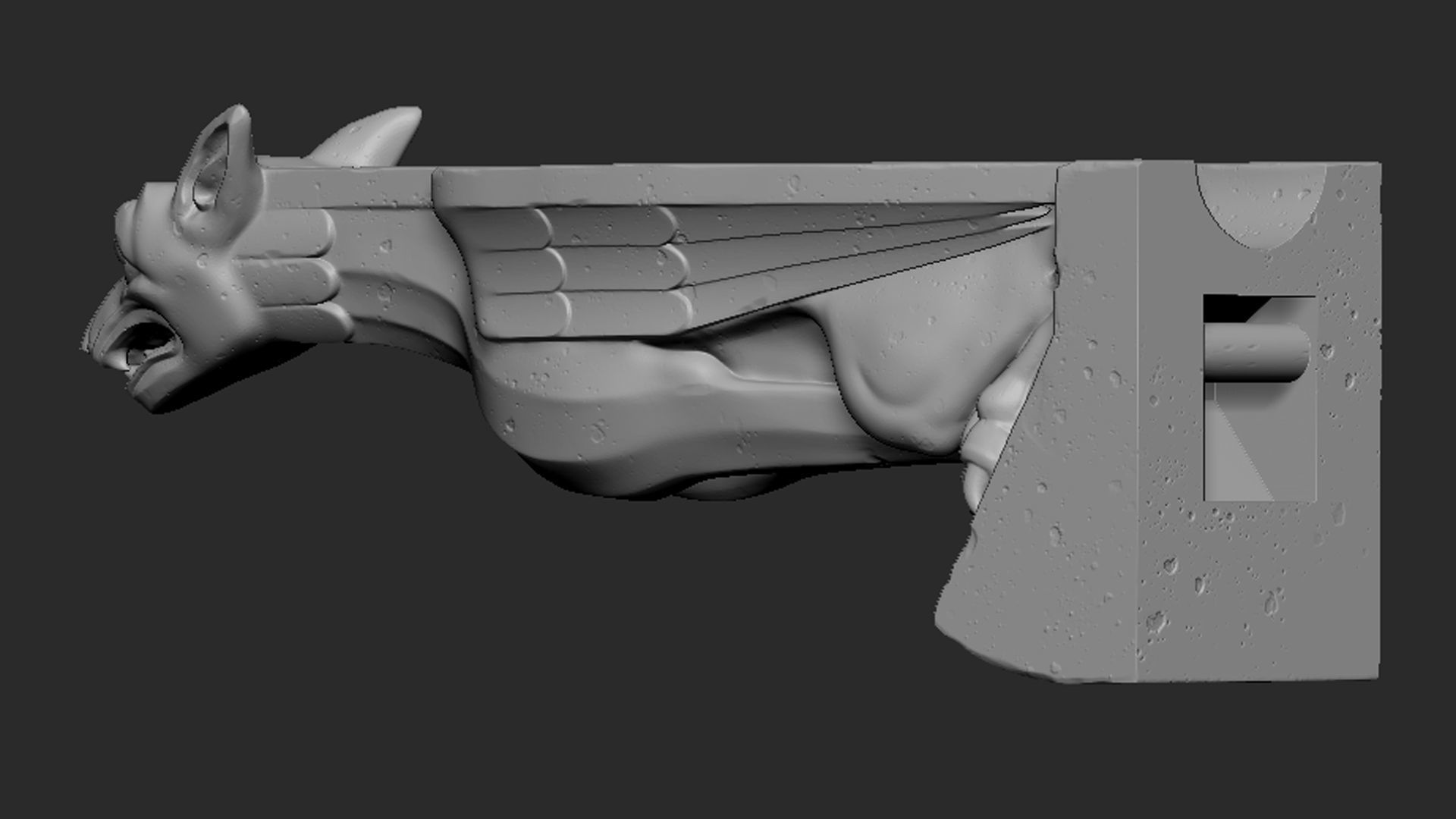 Gargoyle08 3D print model_6