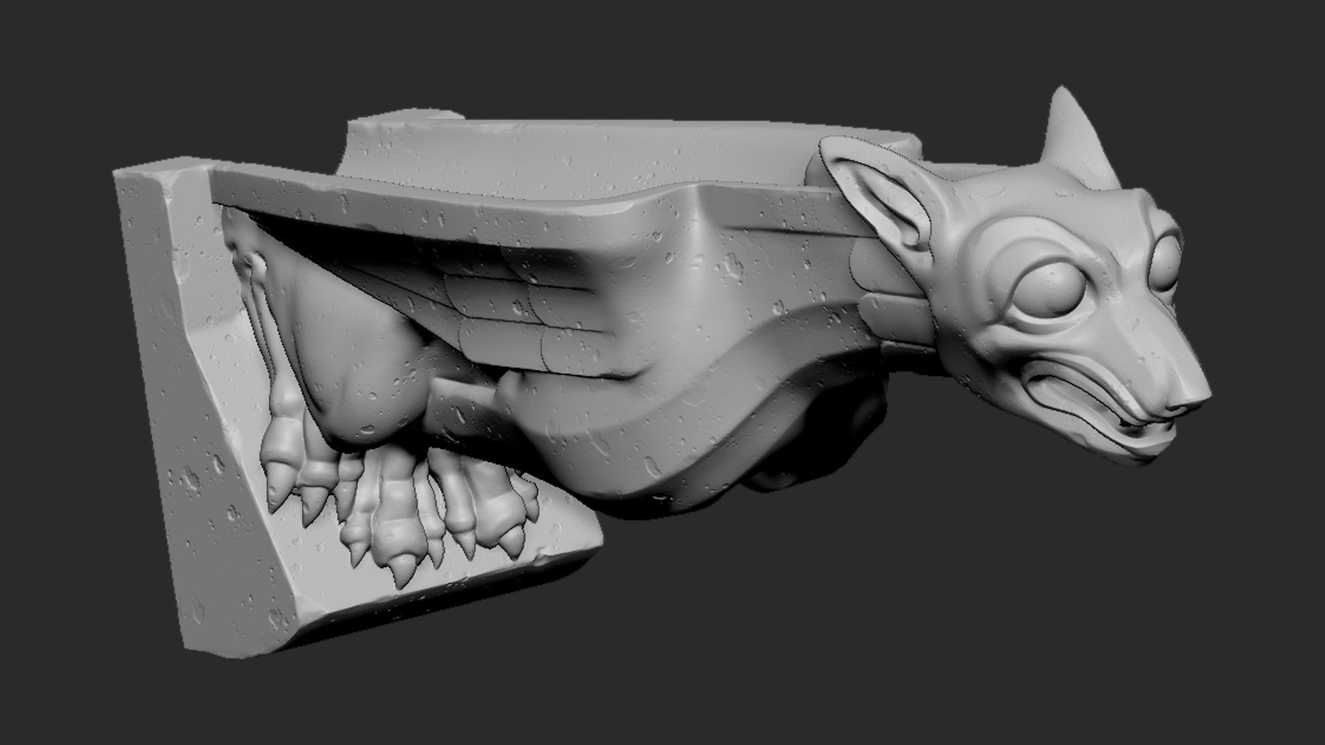 Gargoyle08 3D print model_13