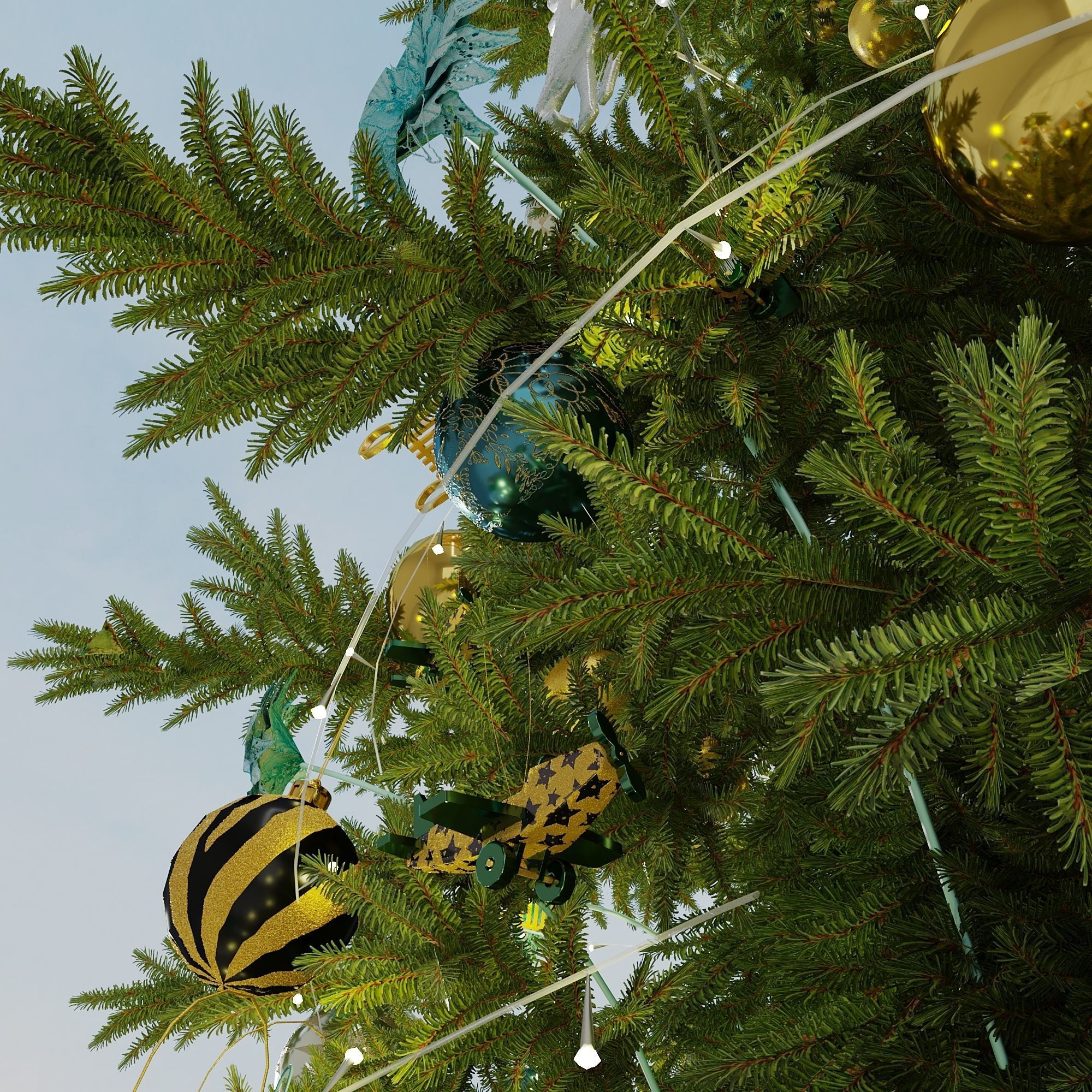 Christmas Tree 3D Model 3D model_4