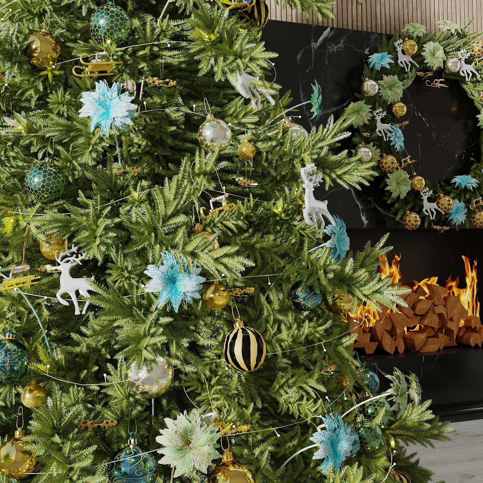 Christmas Tree 3D Model 3D model_2