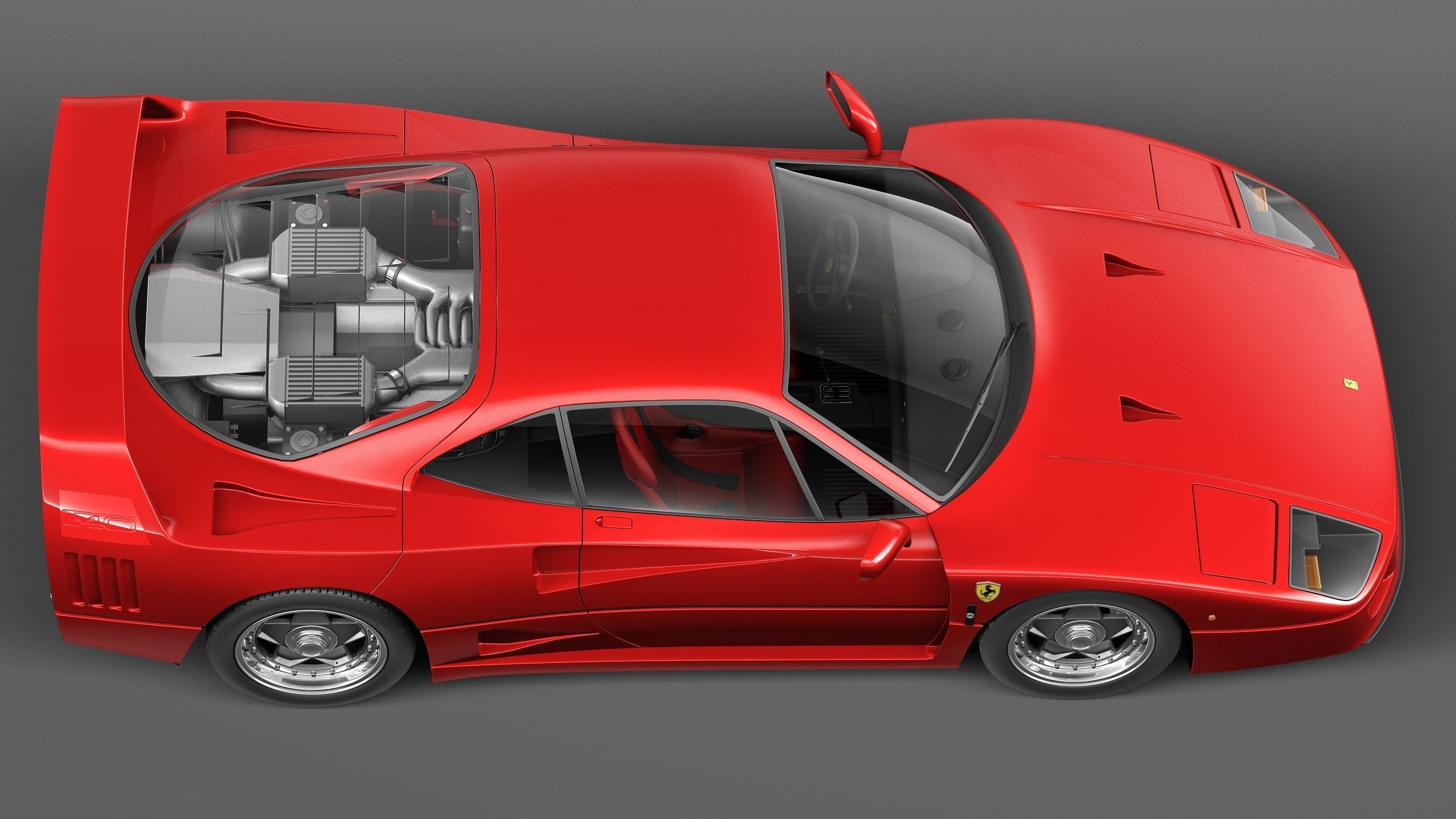 Ferrari F40 1987-1992 3D model_7