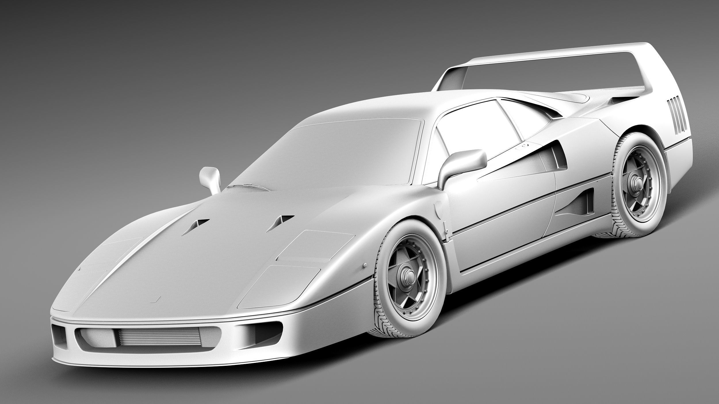 Ferrari F40 1987-1992 3D model_8