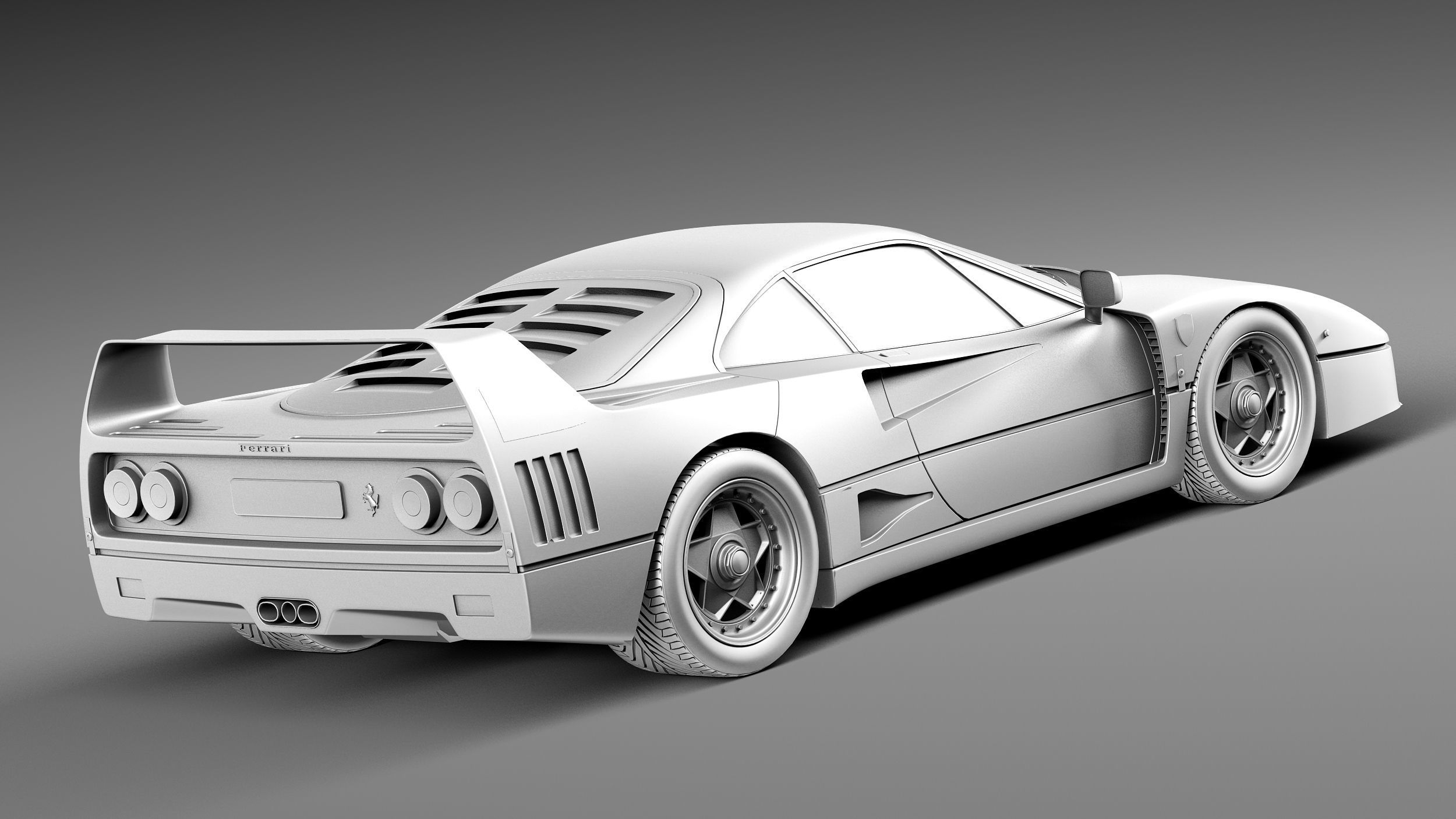 Ferrari F40 1987-1992 3D model_12