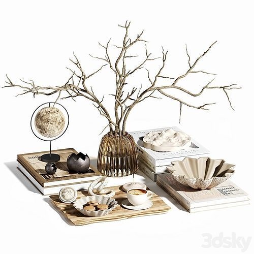 Decorative set 6 3D model