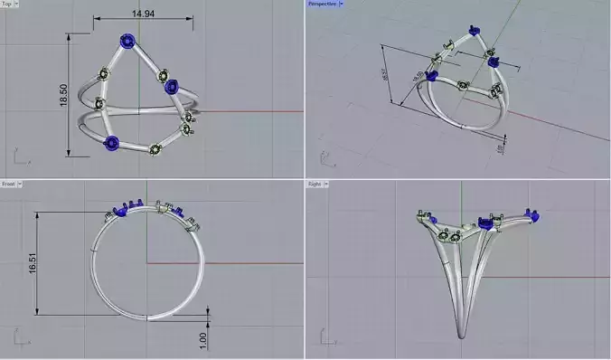 Capricorn constellation ring 3D print model