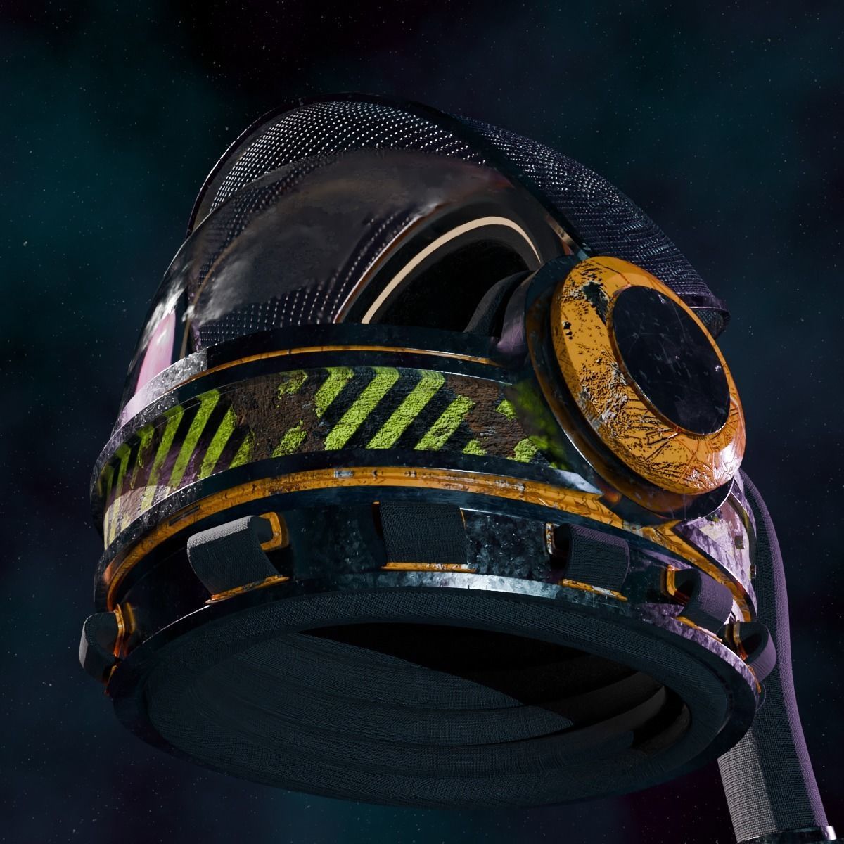 Space Helmet 3D model_4