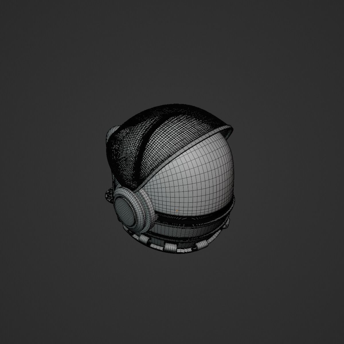 Space Helmet 3D model_8