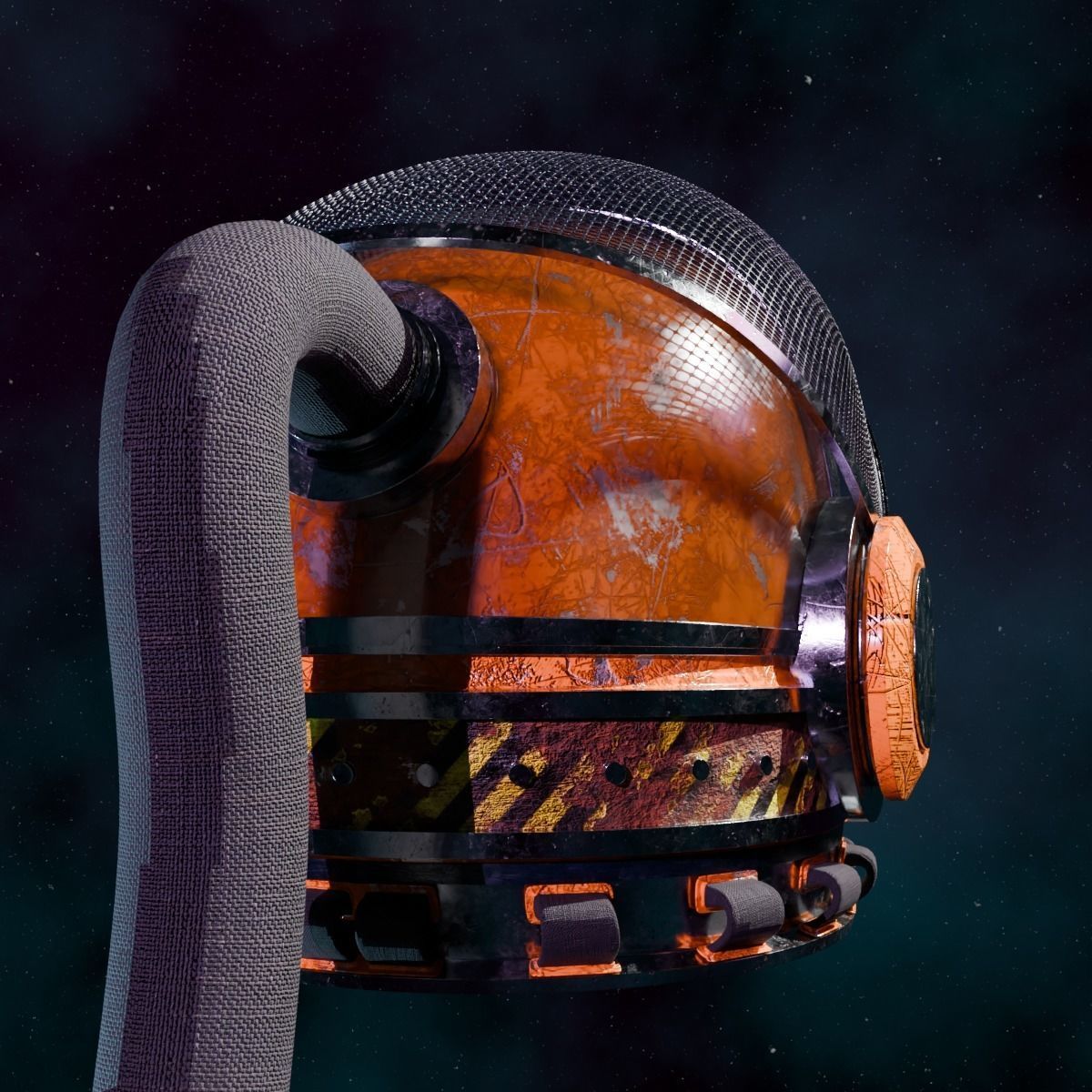 Space Helmet 3D model_6