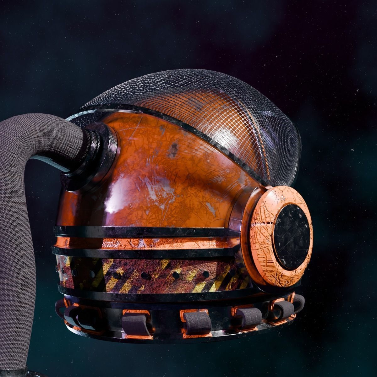 Space Helmet 3D model_5