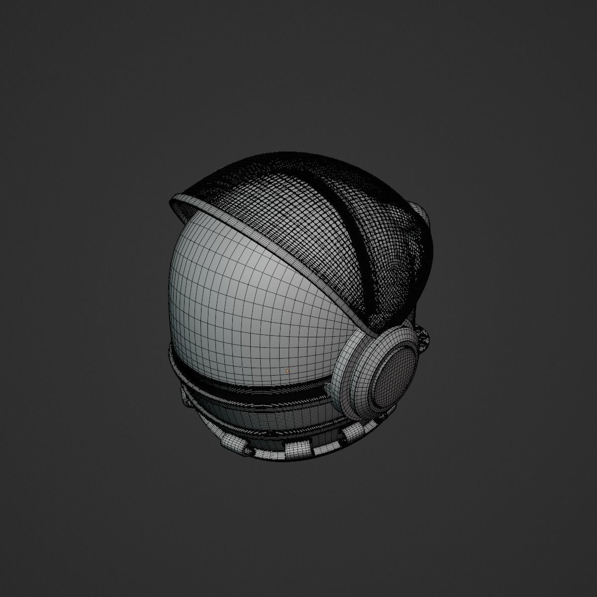 Space Helmet 3D model_7