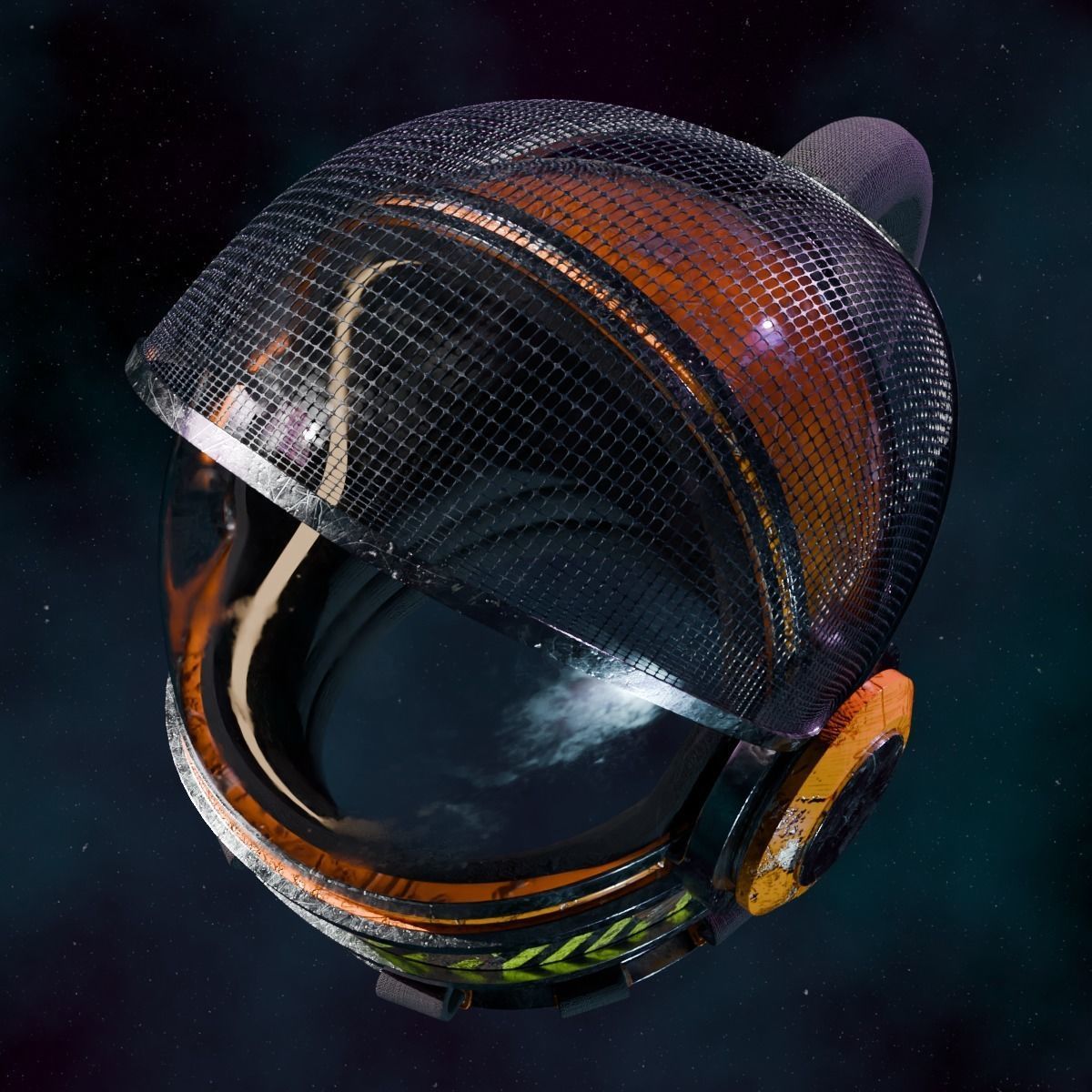 Space Helmet 3D model_3