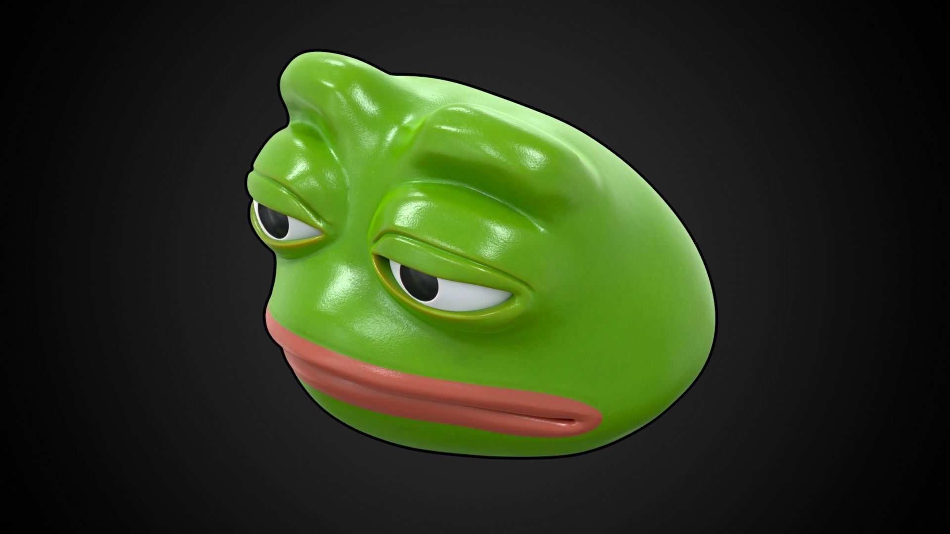 3D model Pepe the Frog Sad Pepe Expression VR / AR / lowpoly CGTrader