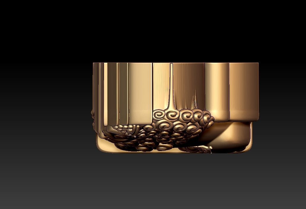 Chinese Lion Pendant 3D print model_3