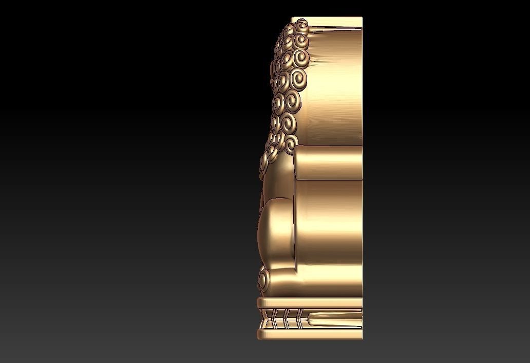 Chinese Lion Pendant 3D print model_4