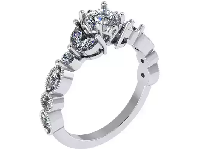 Round Diamond Ring 0711