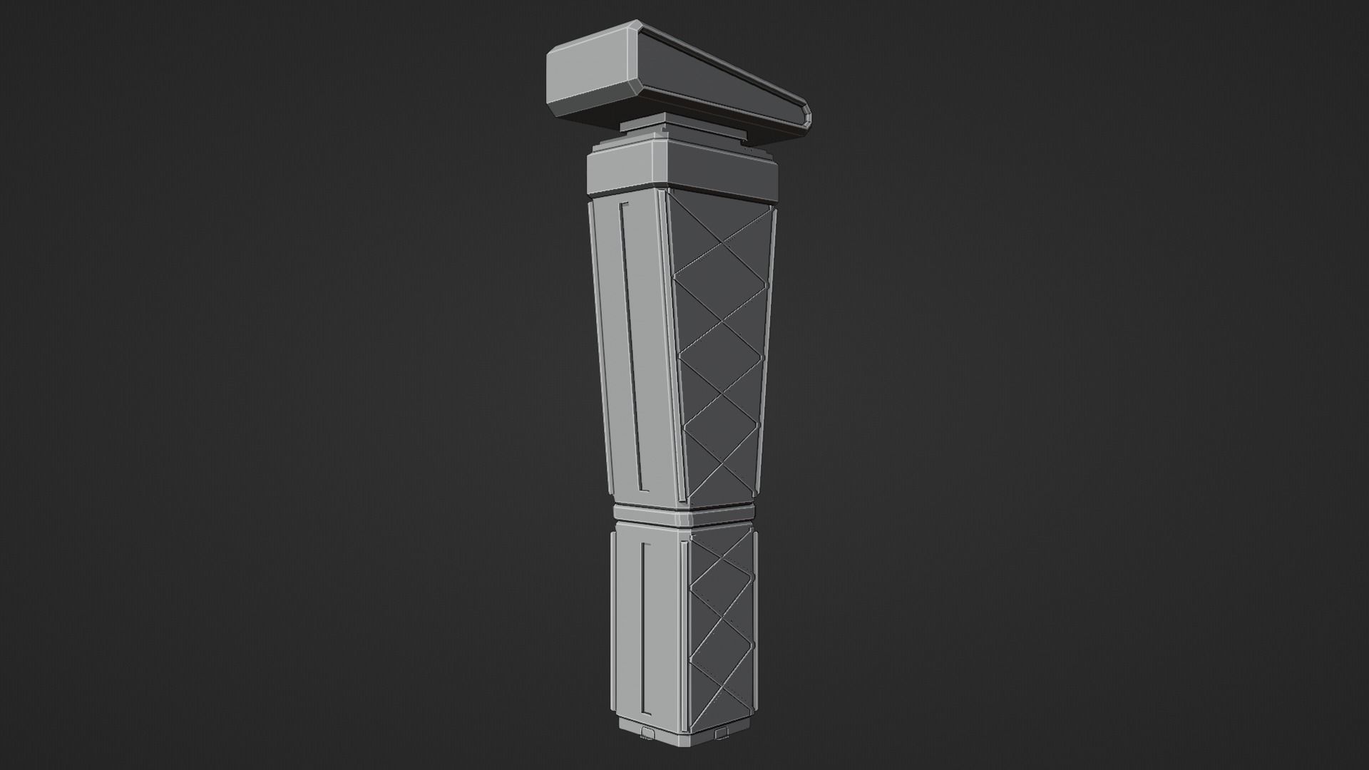 SciFi Cyberpunk Building 08 Low-poly 3D model_8