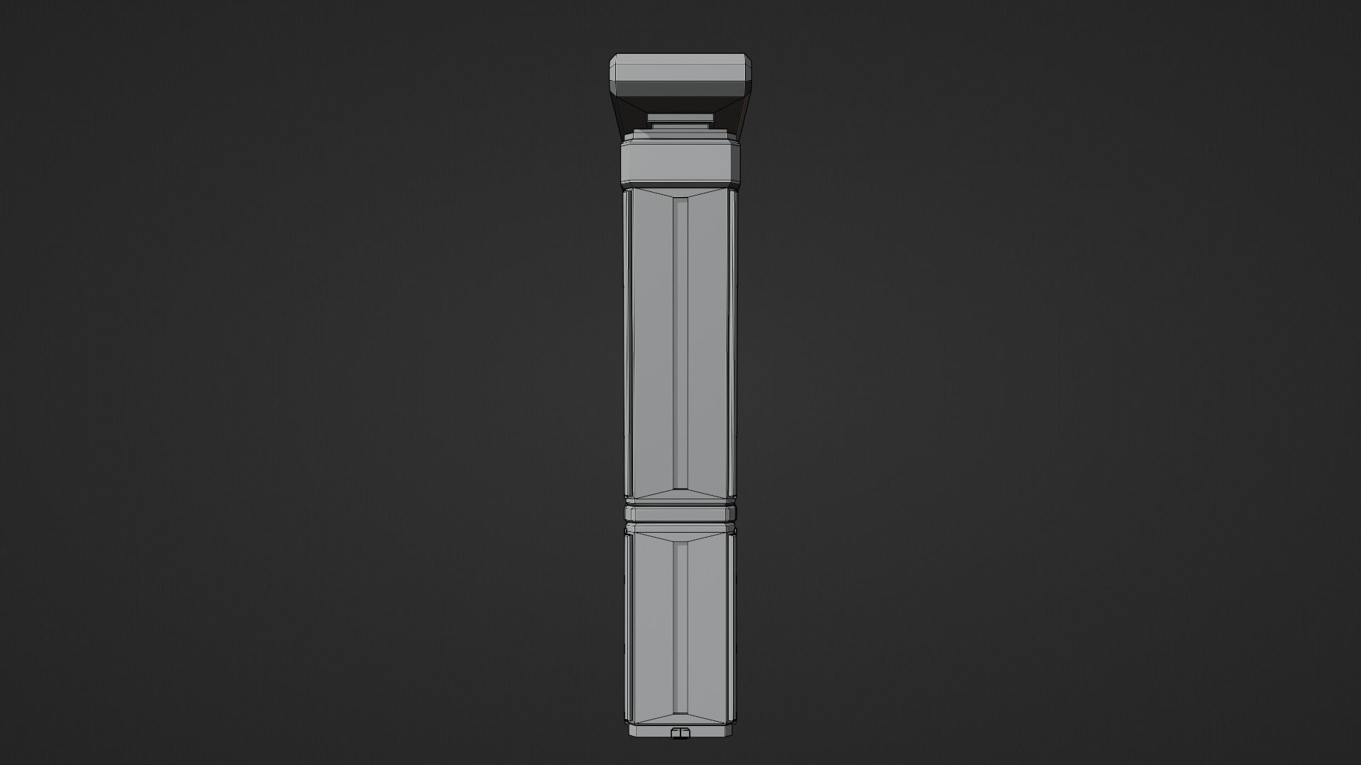 SciFi Cyberpunk Building 08 Low-poly 3D model_11