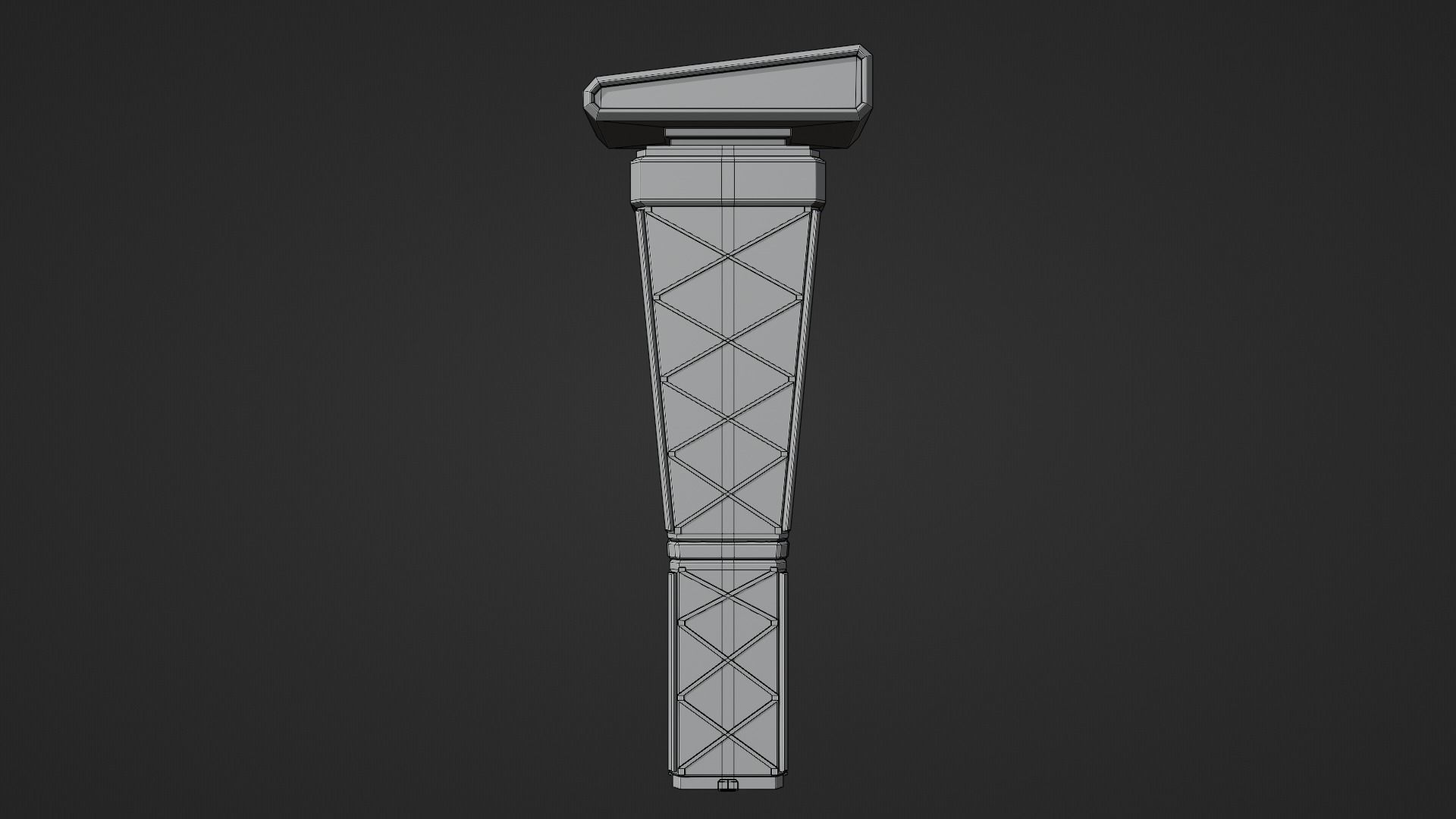 SciFi Cyberpunk Building 08 Low-poly 3D model_10