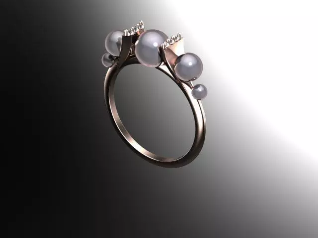 Pearl Ring - P400 Free 3D print model