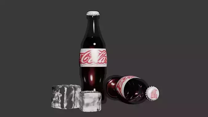 Cartoon Cola Coke Bottle bottle  water    elements Q version 