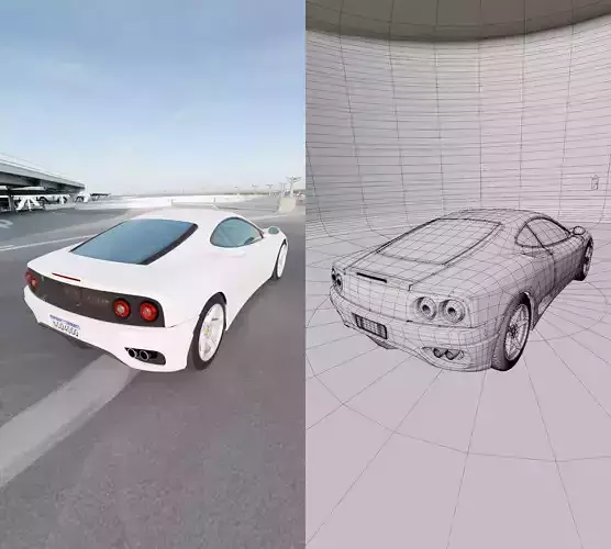 Ferrari F360 Modena 2004 3D model 