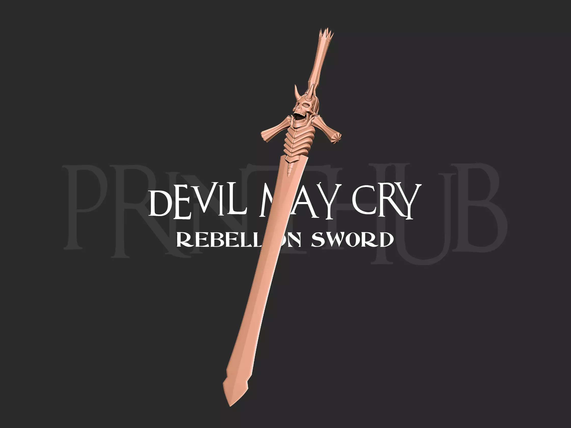 Devil May Cry Rebellion Sword 3D print model_0