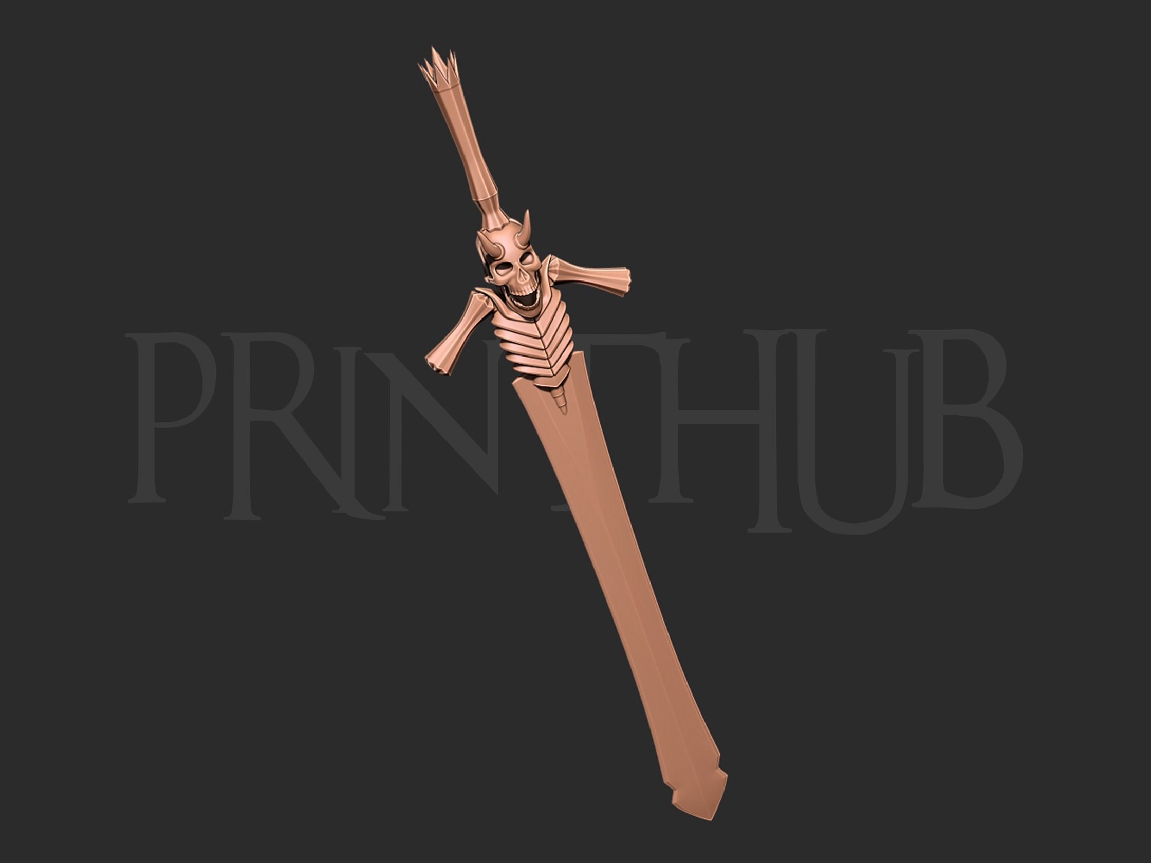 Devil May Cry Rebellion Sword 3D print model_7