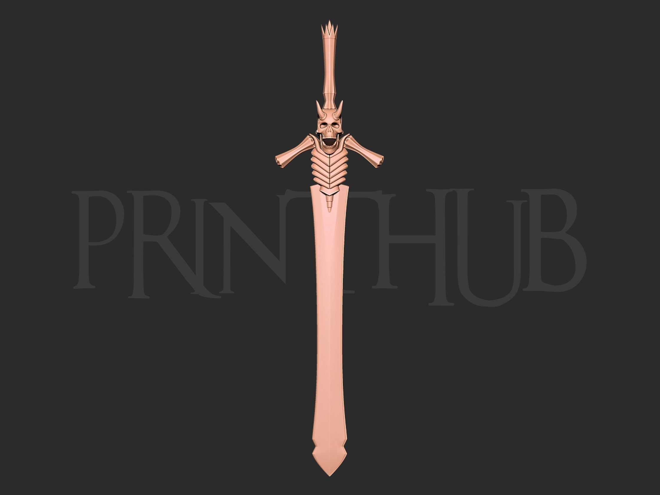 Devil May Cry Rebellion Sword 3D print model_6