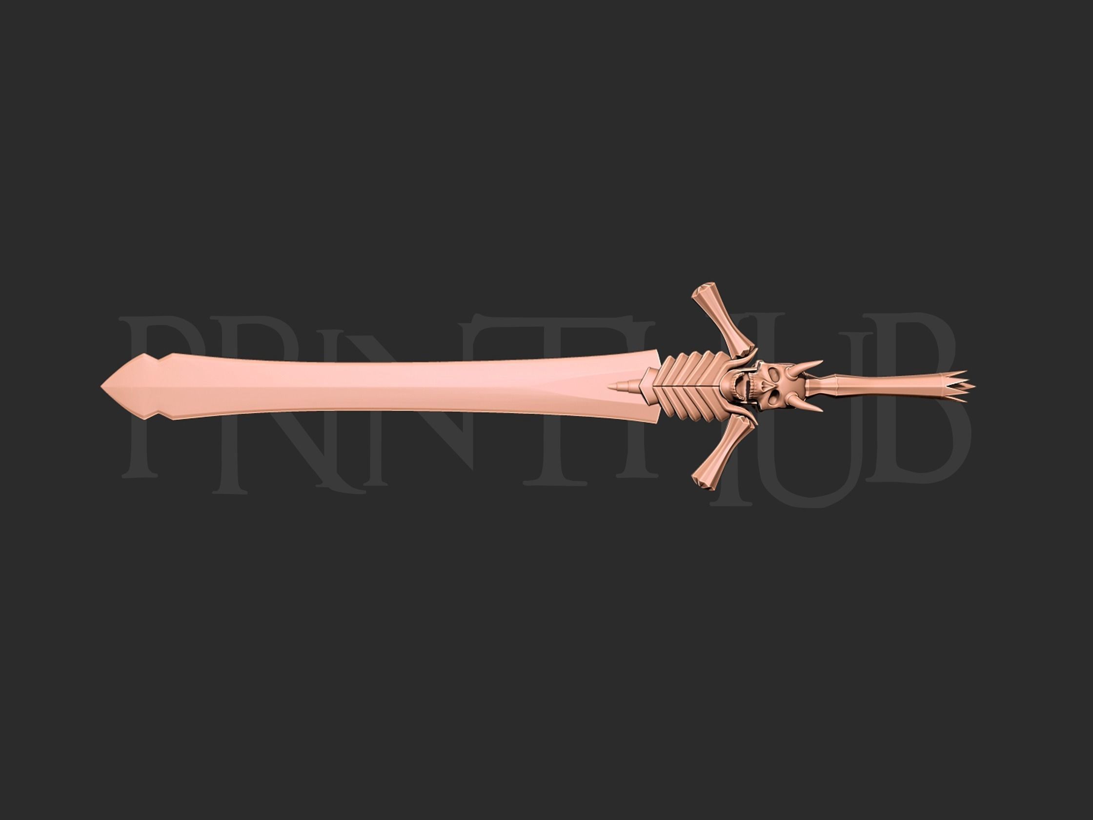 Devil May Cry Rebellion Sword 3D print model_4