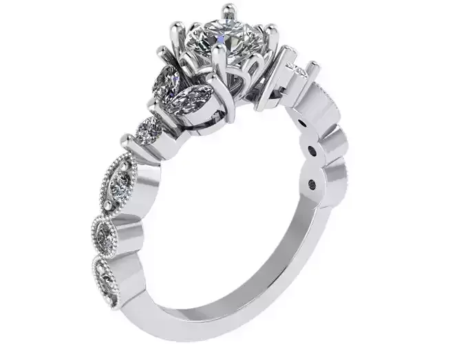 Round Diamond Ring 0720