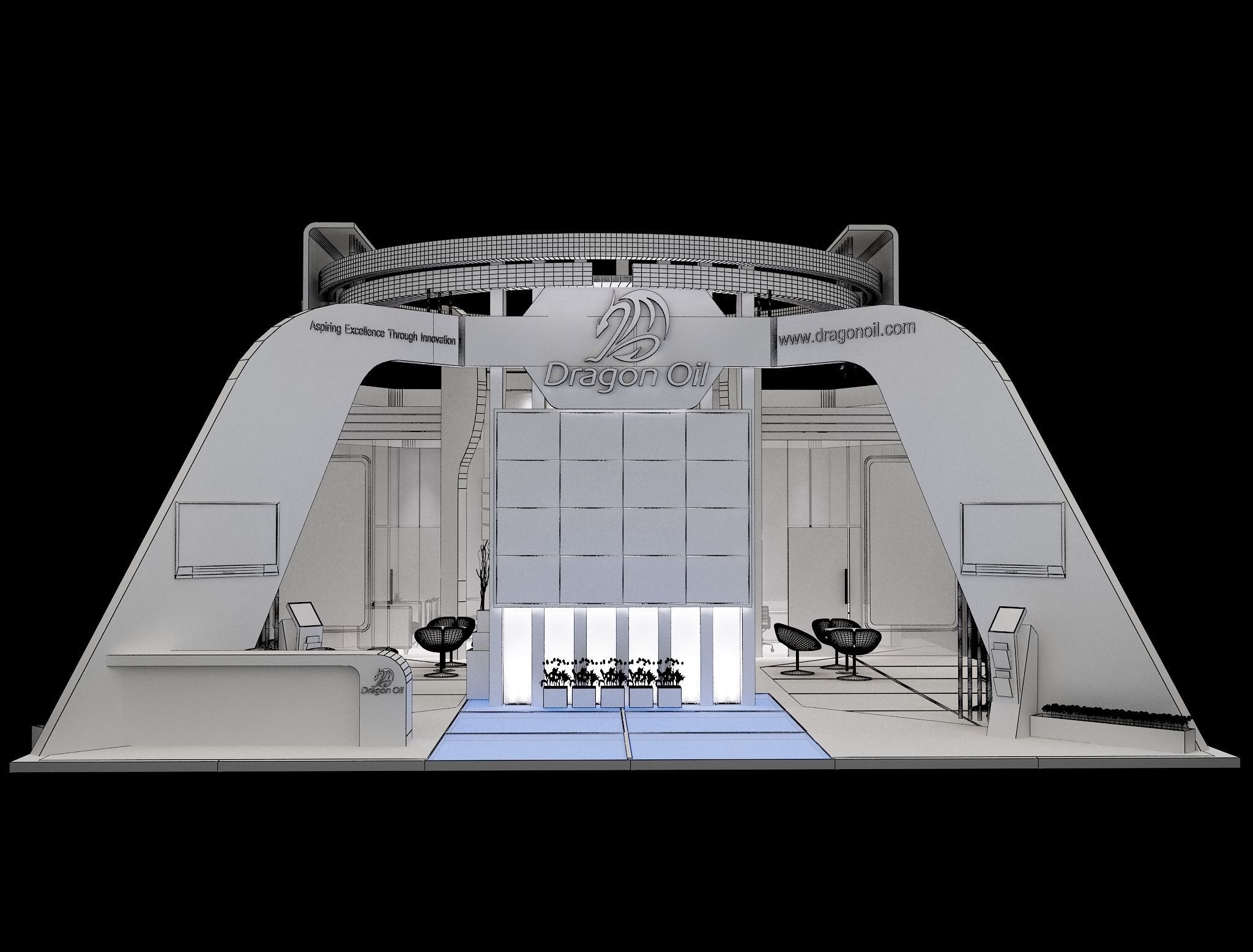 Booth Exhibition Stand a241a 3D model_17