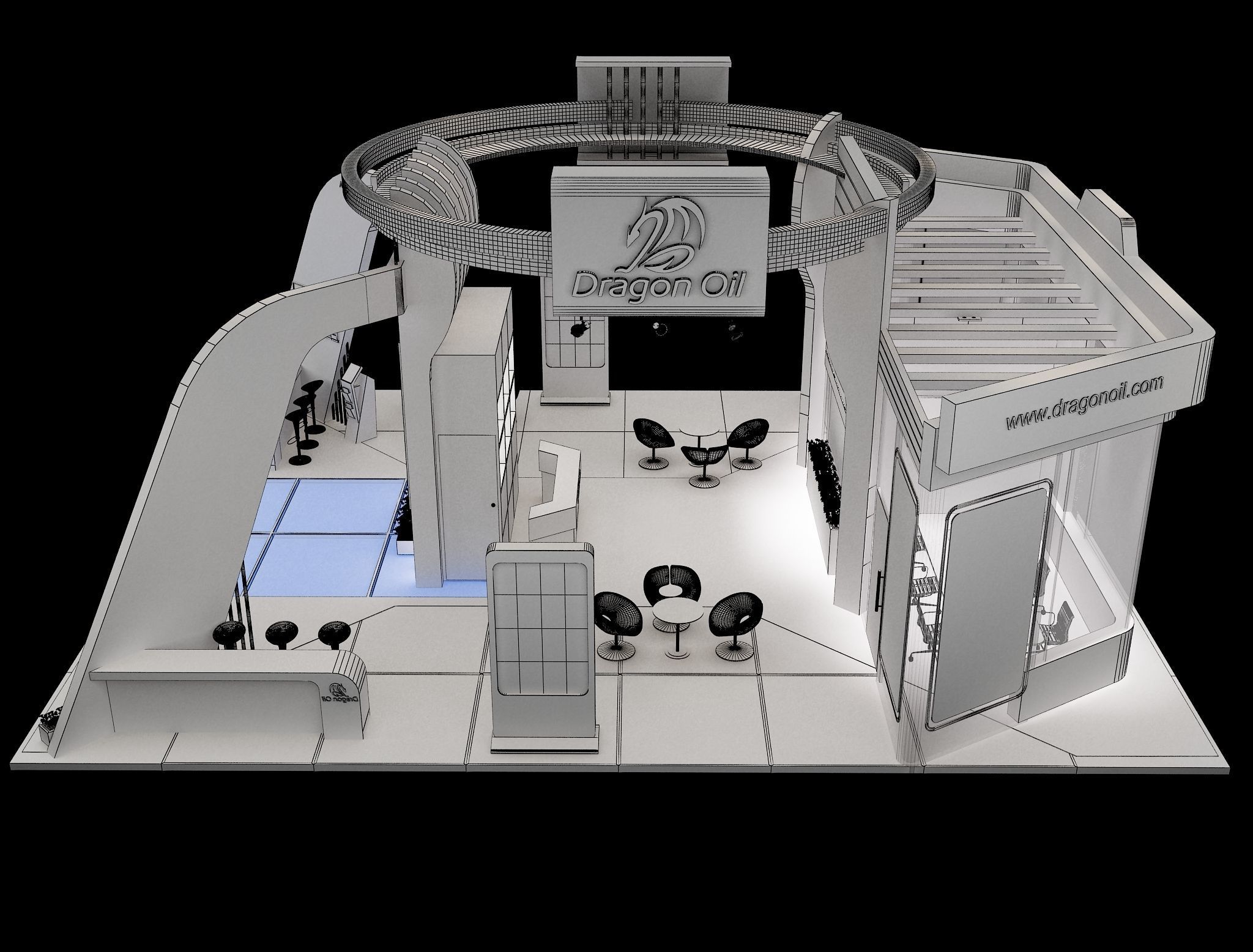 Booth Exhibition Stand a241a 3D model_11