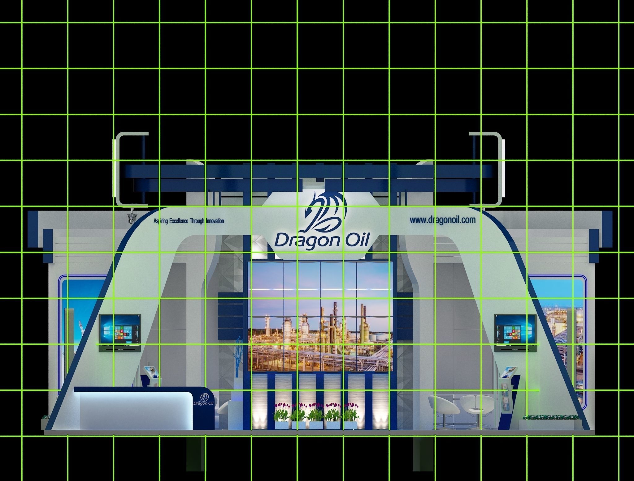 Booth Exhibition Stand a241a 3D model_24