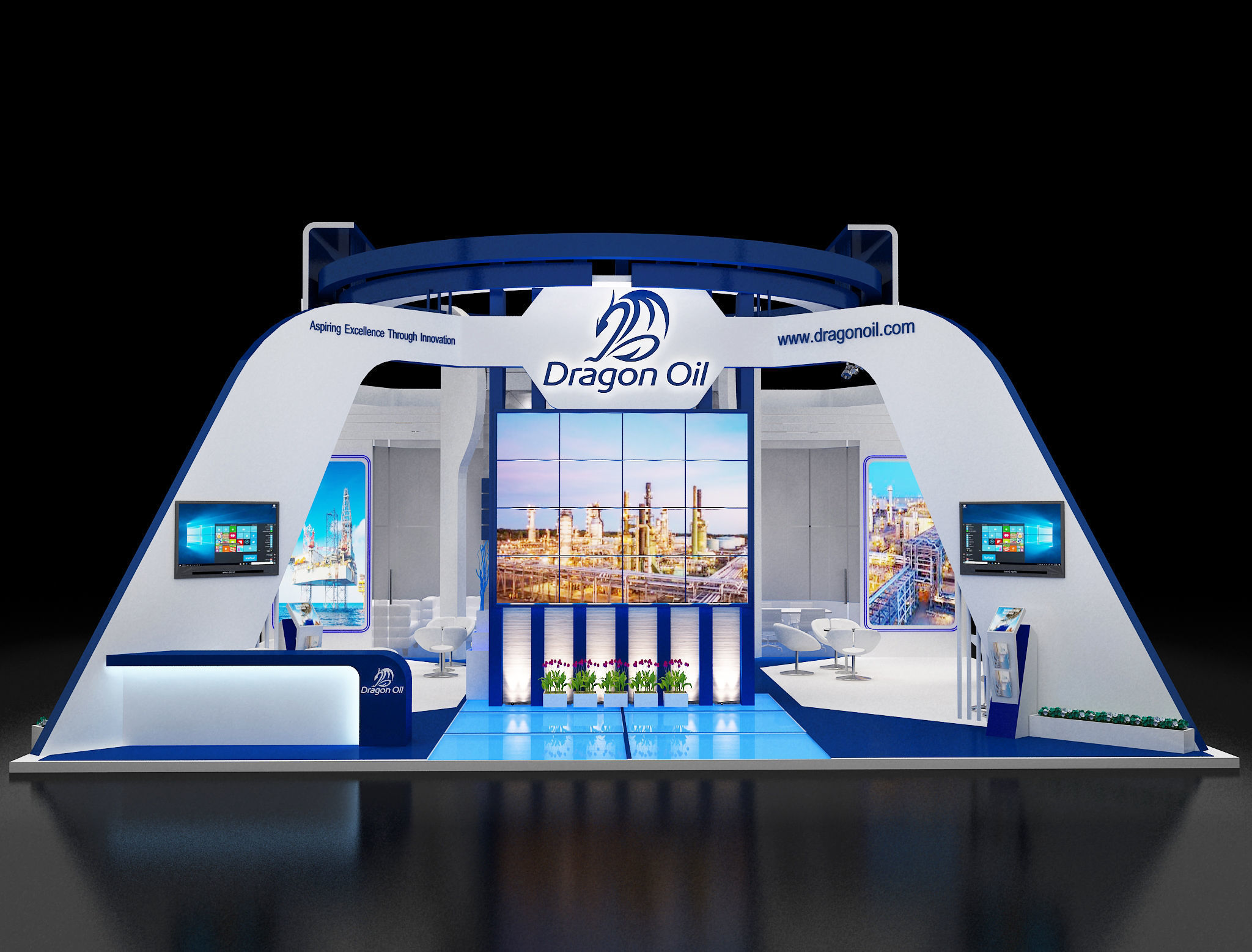 Booth Exhibition Stand a241a 3D model_16