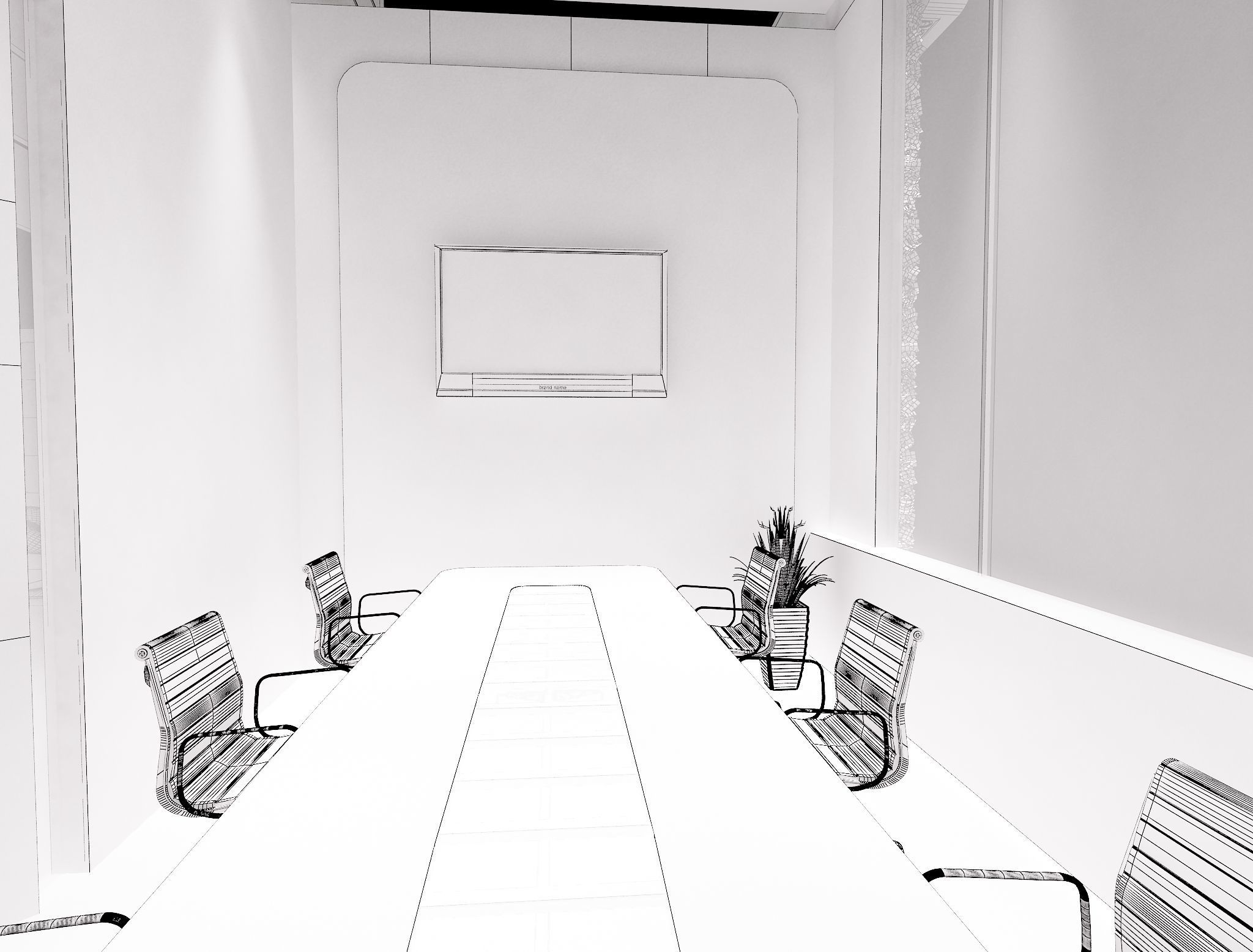 Booth Exhibition Stand a241a 3D model_5