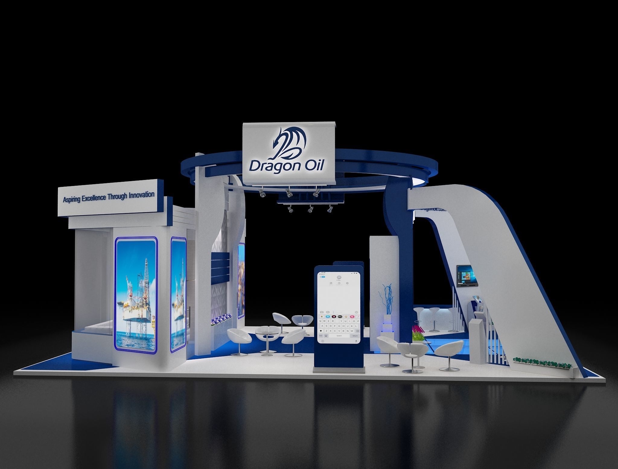 Booth Exhibition Stand a241a 3D model_8