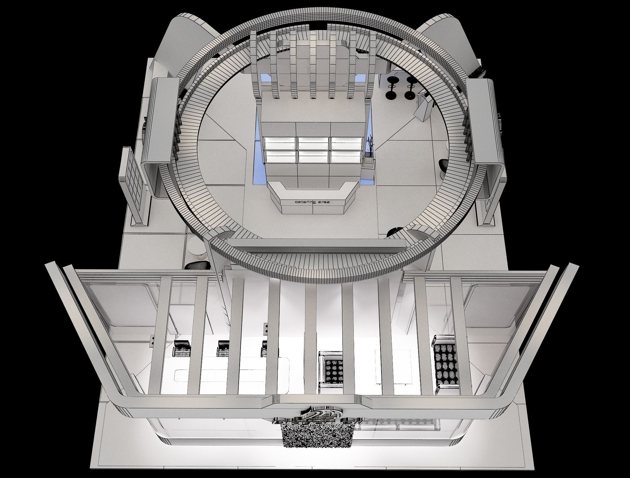 Booth Exhibition Stand a241a 3D model_15