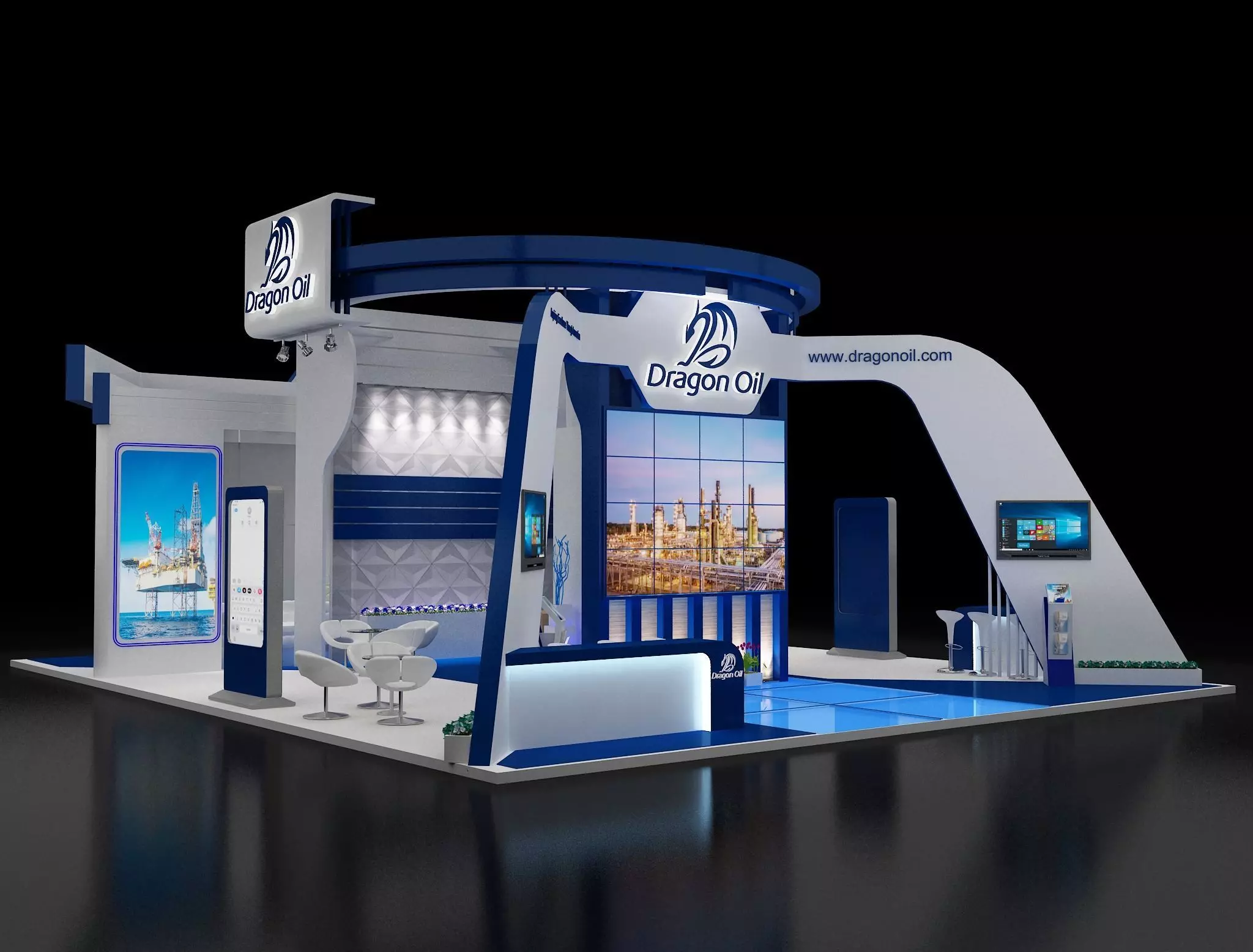 Booth Exhibition Stand a241a 3D model_0
