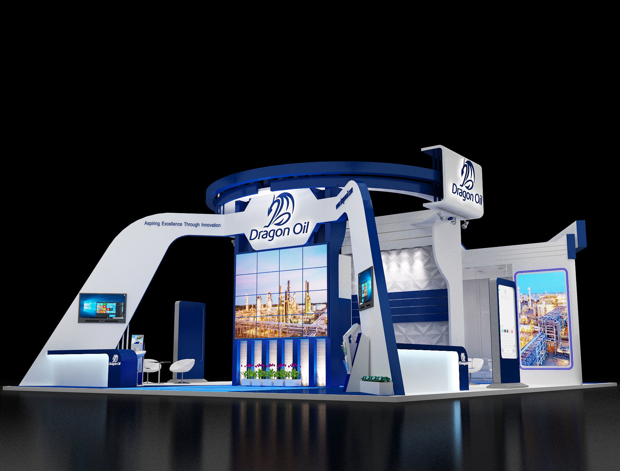Booth Exhibition Stand a241a 3D model_2