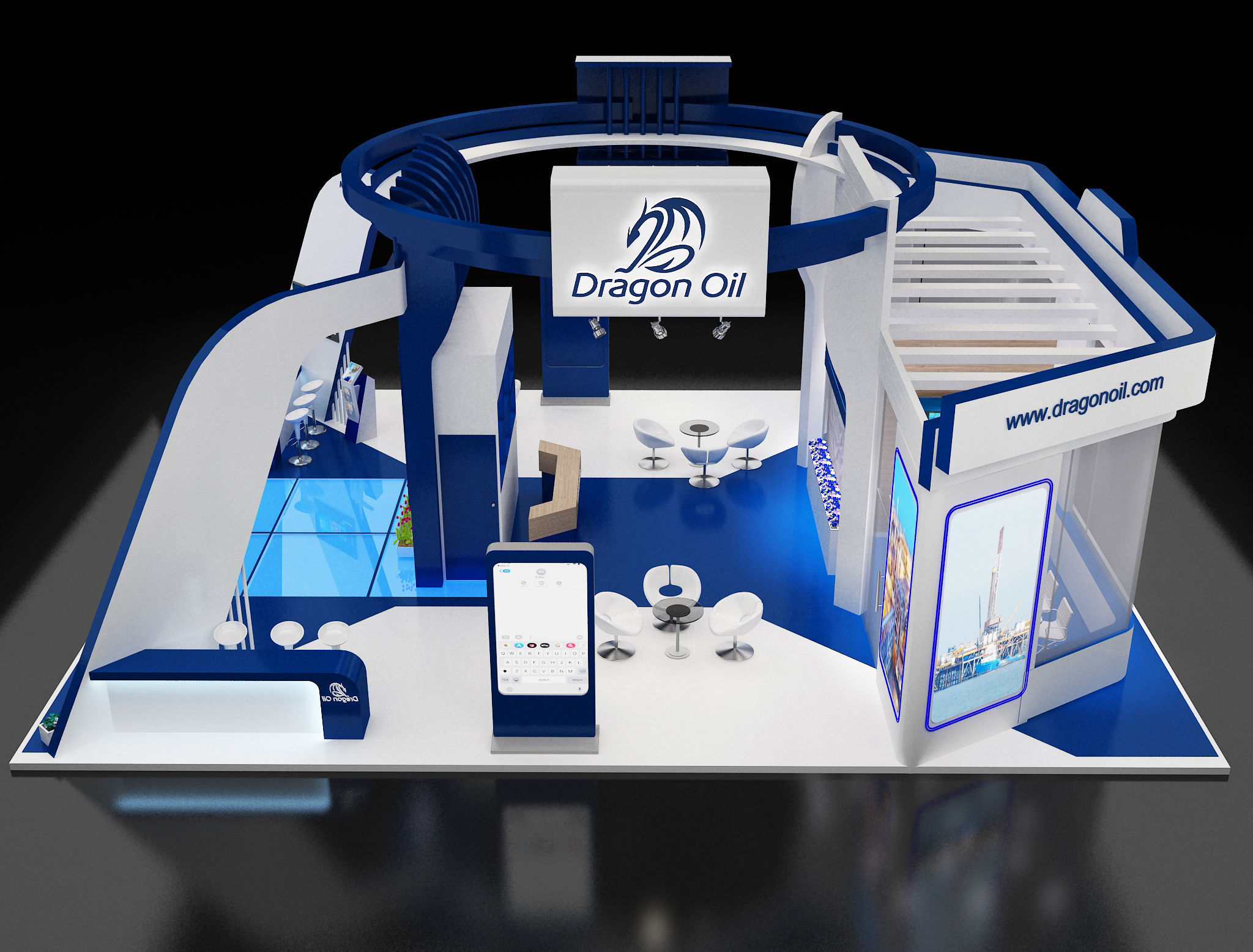 Booth Exhibition Stand a241a 3D model_10