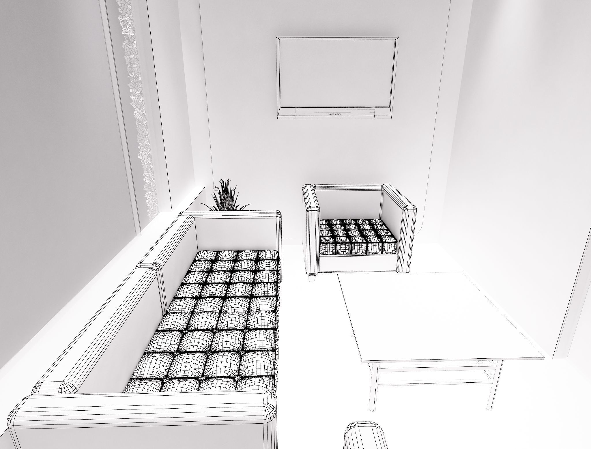 Booth Exhibition Stand a241a 3D model_7