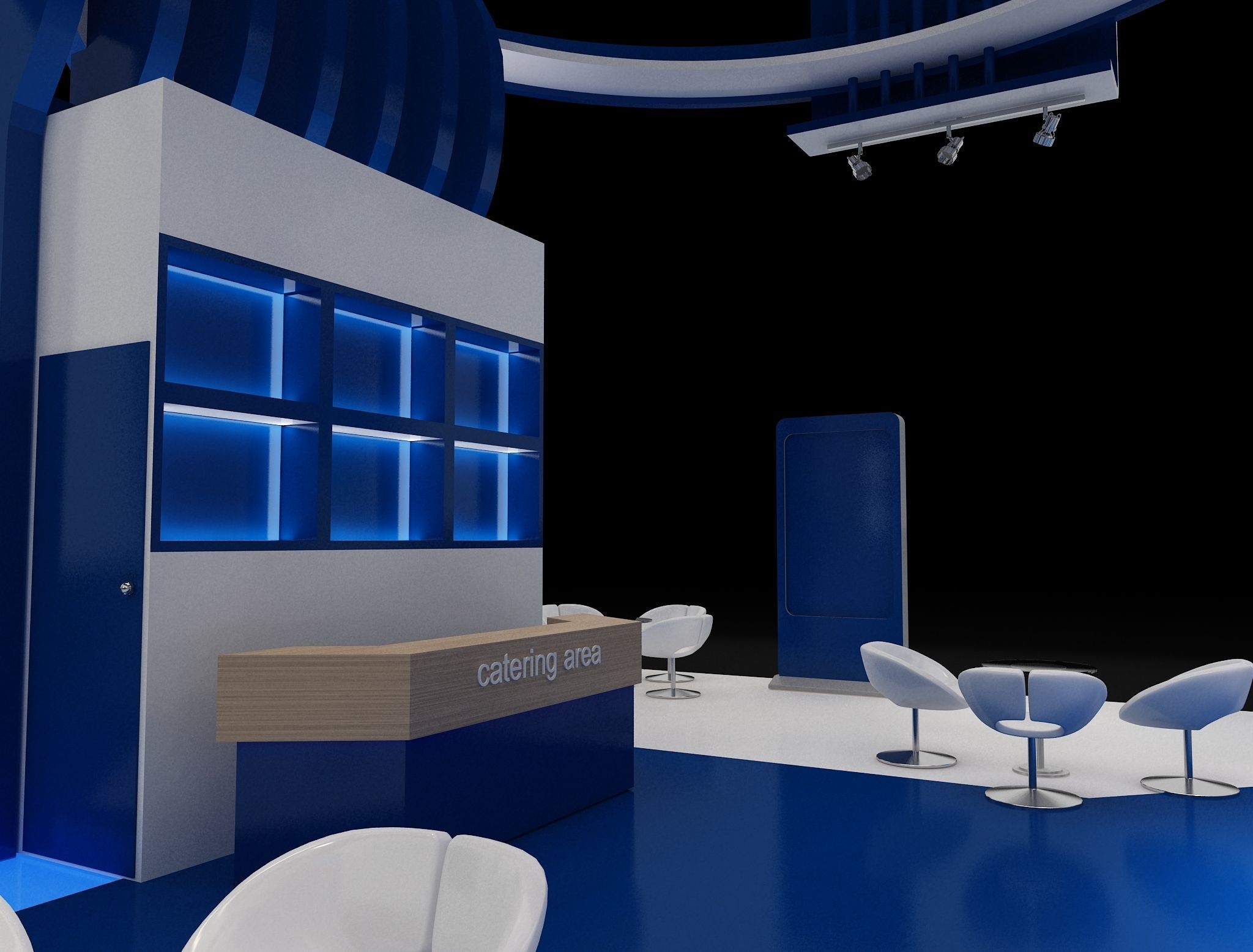 Booth Exhibition Stand a241a 3D model_20
