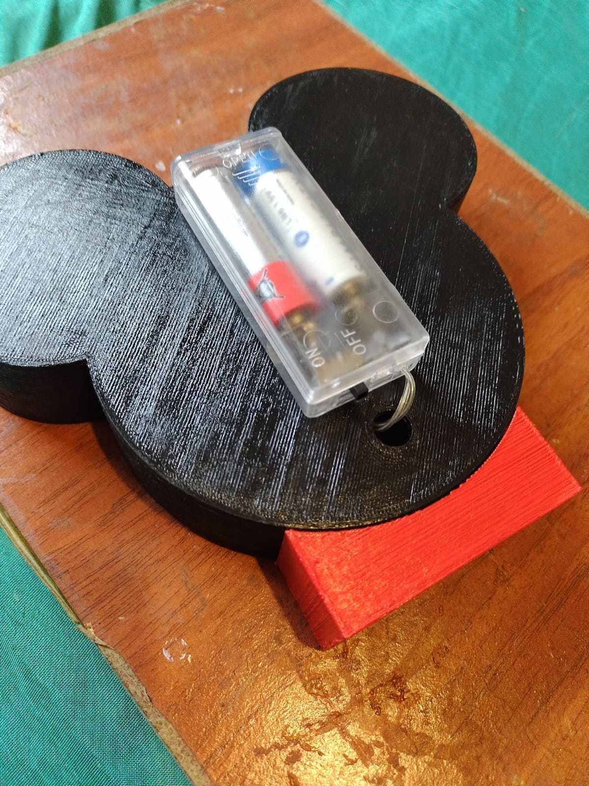 Mickey Mouse and Santa Litho Lamp and Christmas stickers  3D print model_5