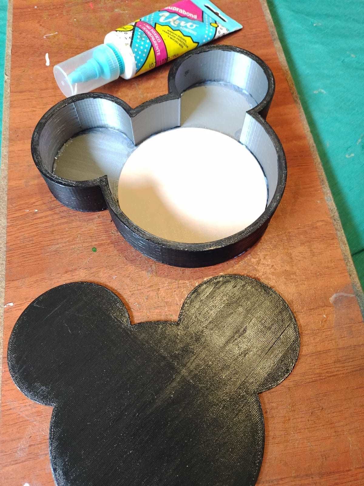 Mickey Mouse and Santa Litho Lamp and Christmas stickers  3D print model_4