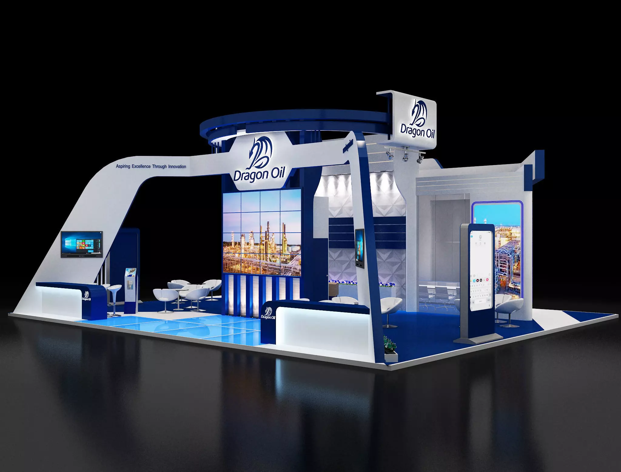 Booth Exhibition Stand a241b 3D model