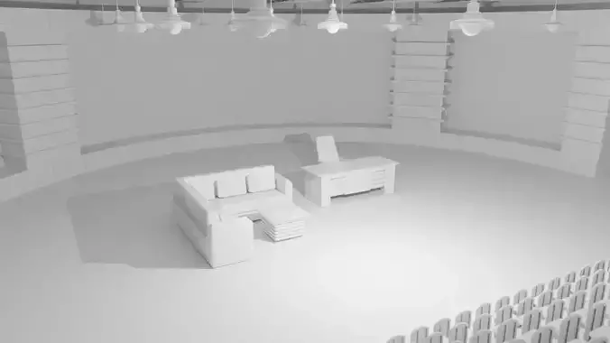 Talk Show TV Studio - No Material