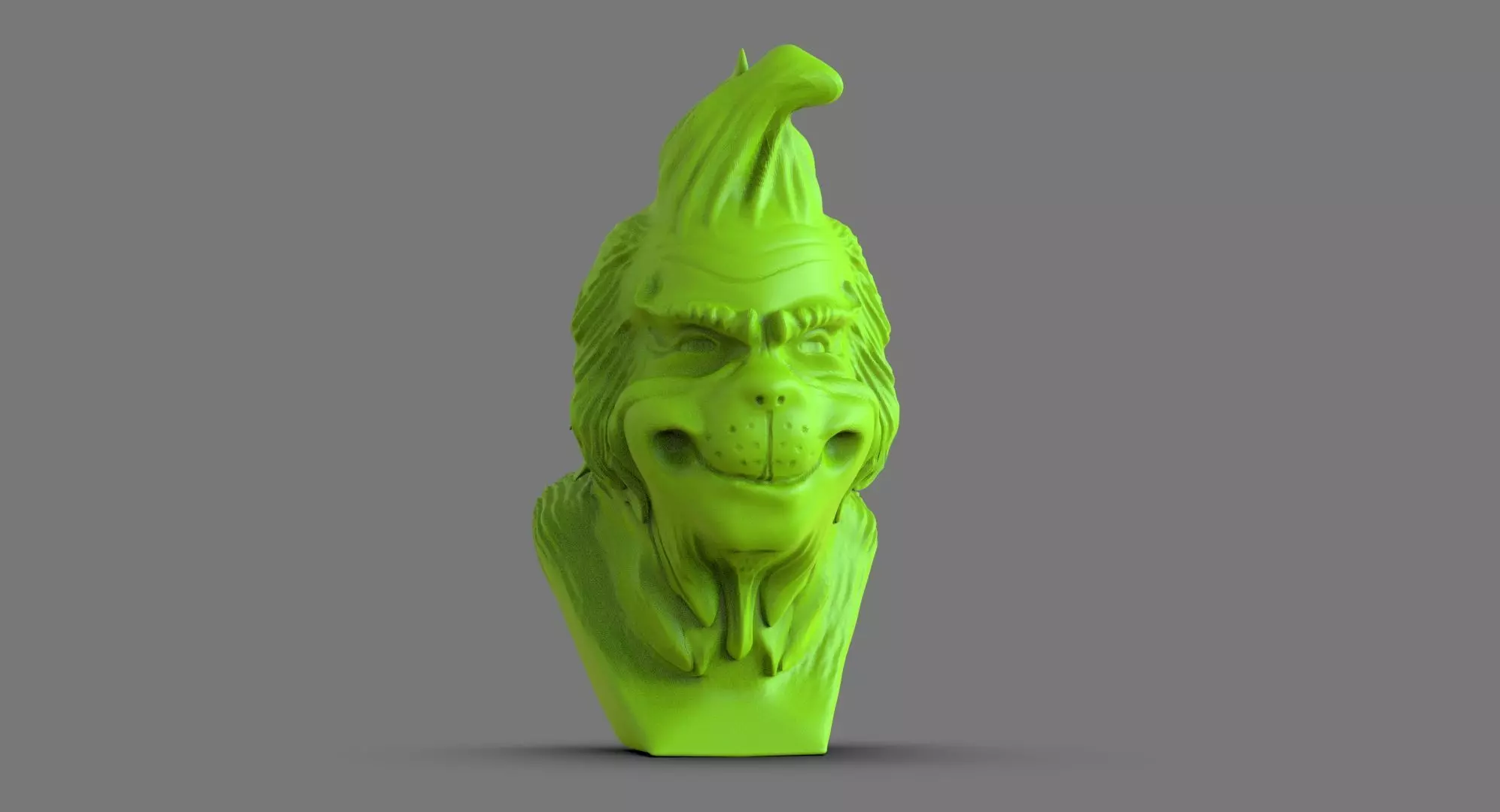The Grinch Bust 3D print model_0
