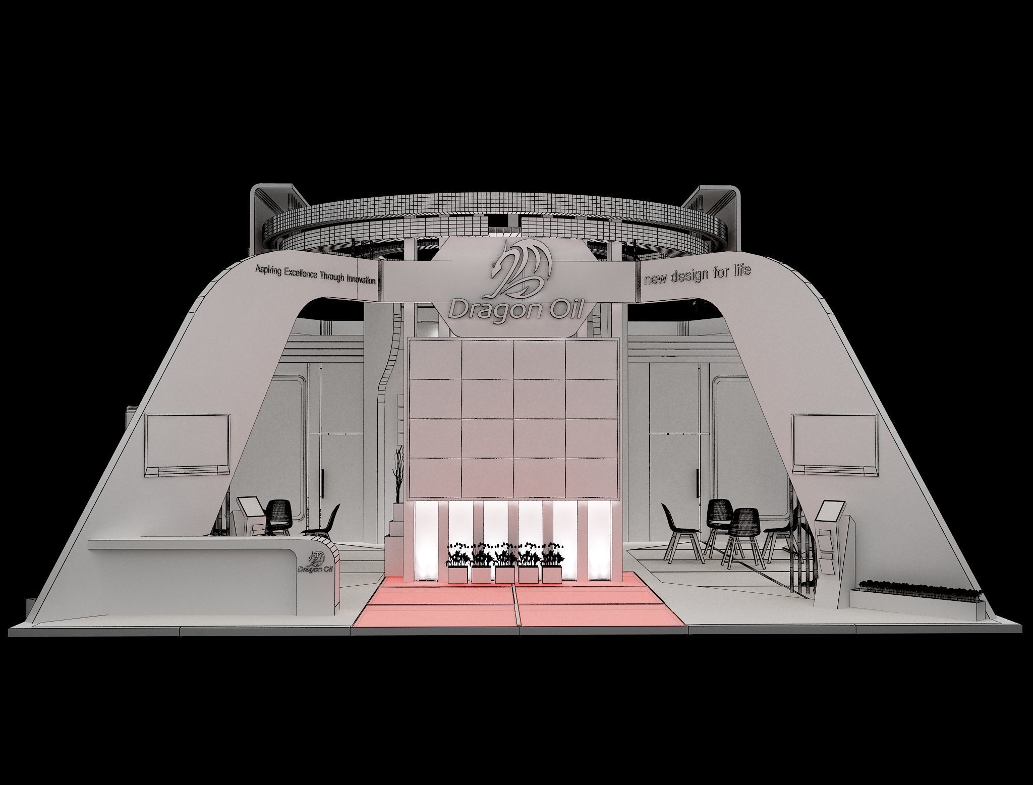 Booth Exhibition Stand a241c  3D model_31
