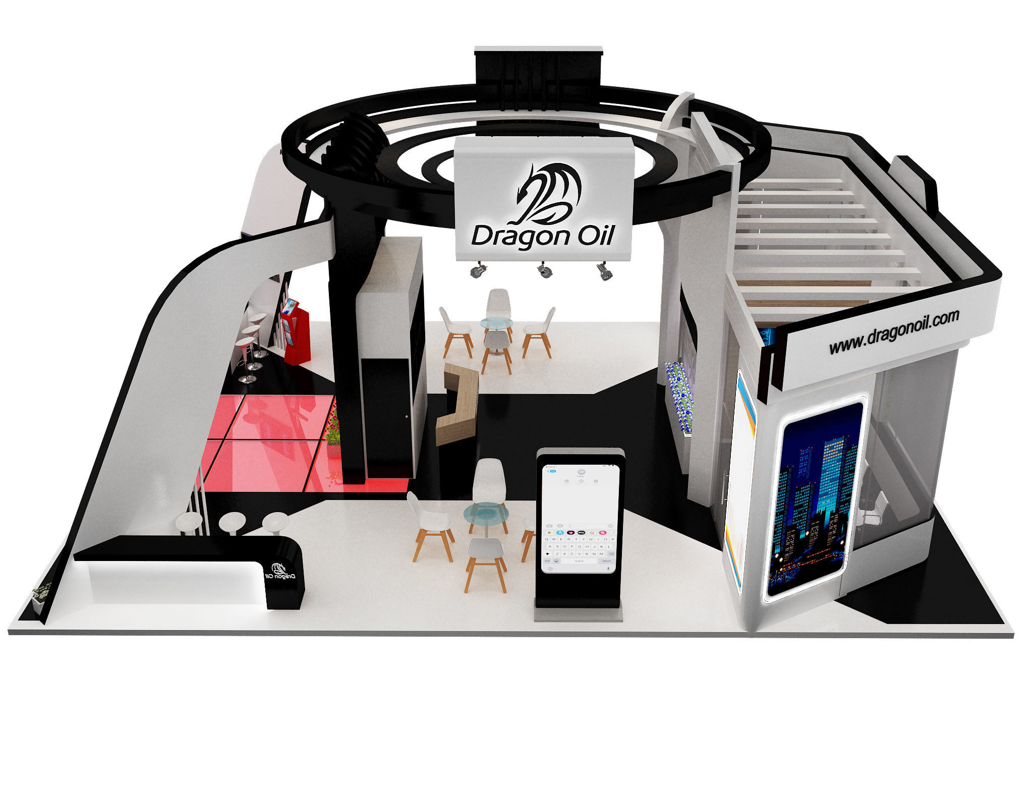 Booth Exhibition Stand a241c  3D model_16